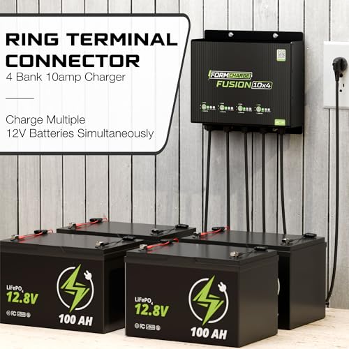 40A 12V Smart Onboard Marine Battery Charger for Lithium, AGM, and Deep Cycle Batteries M7066