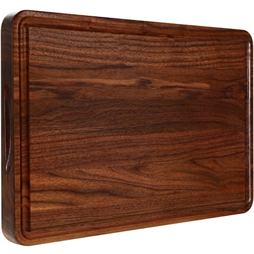 Extra Large Walnut Wood End Grain Cutting Board 24x18x2 In F5495