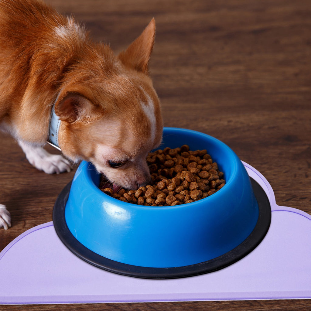 2 for Dog Bowls Silicone Pet Placemat Food Dish Z977328