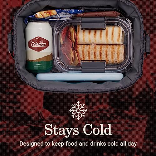 Coleman Pro Heavy-Duty Insulated Soft Portable Cooler Lunchbox, 24 Can Capacity L841