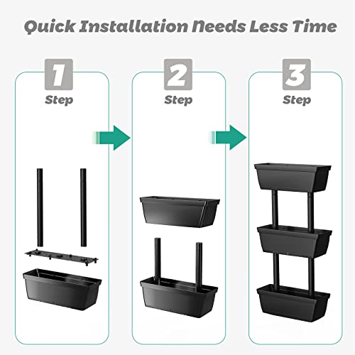 Gray 3-Tier Vertical Garden Planter W881127