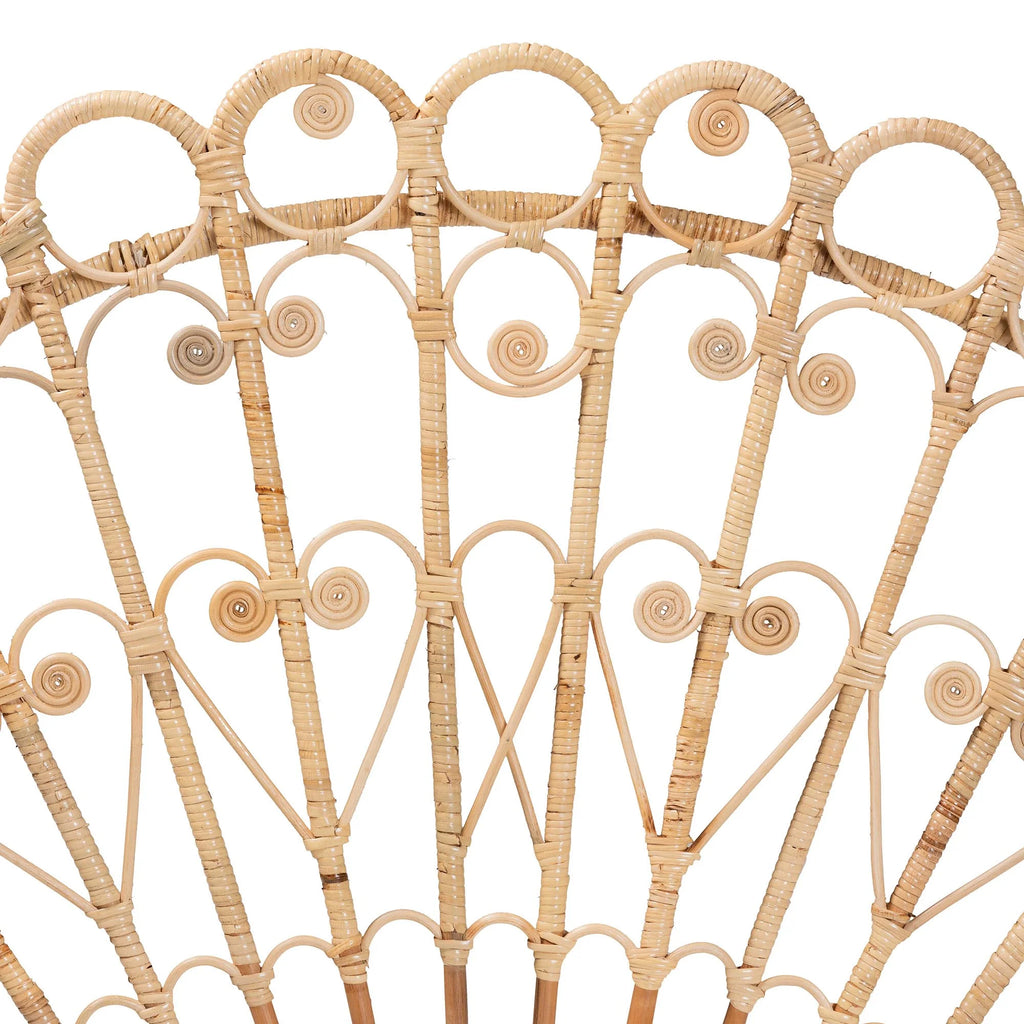 Natural Brown Rattan Queen Size Headboard U9919