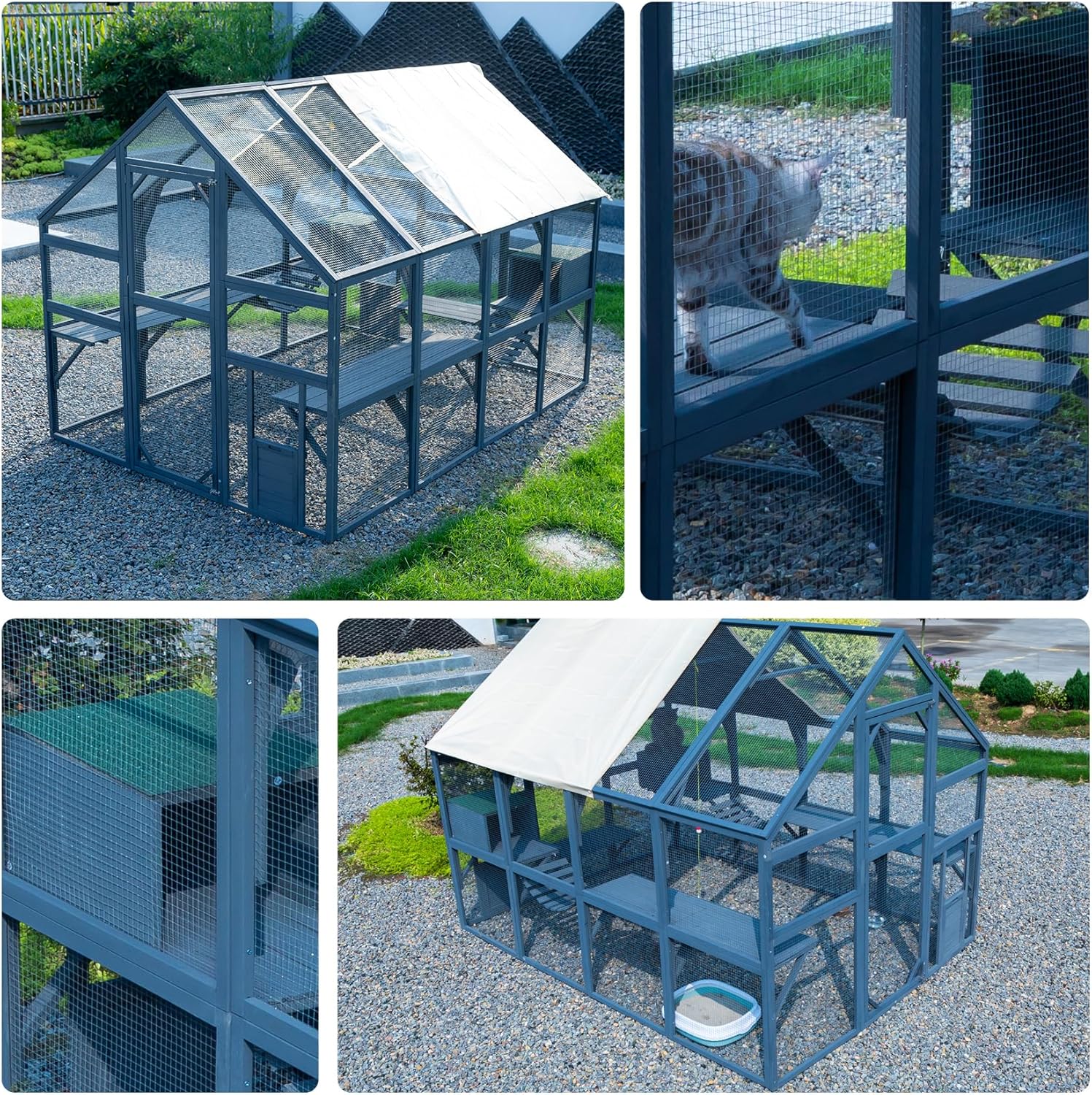 Large Catio Outdoor Cat Enclosure P419929