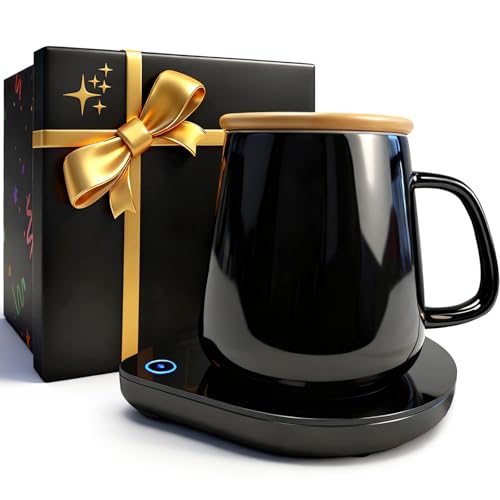 Mug Warmer with Cup Set, Electric Mug Heater with Adjustable Temperature E35158