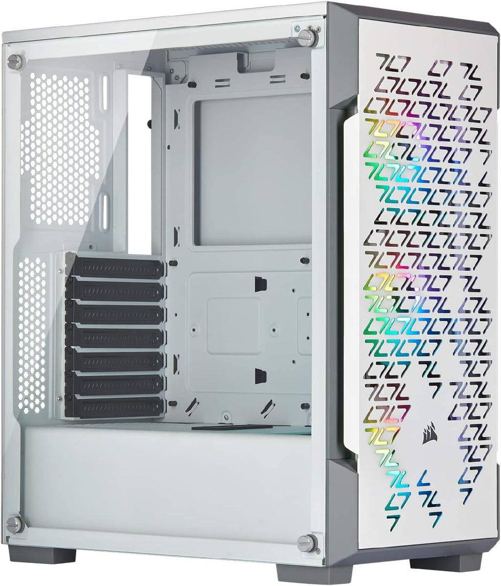 Black Tempered Glass Mid-Tower Smart Case X7411