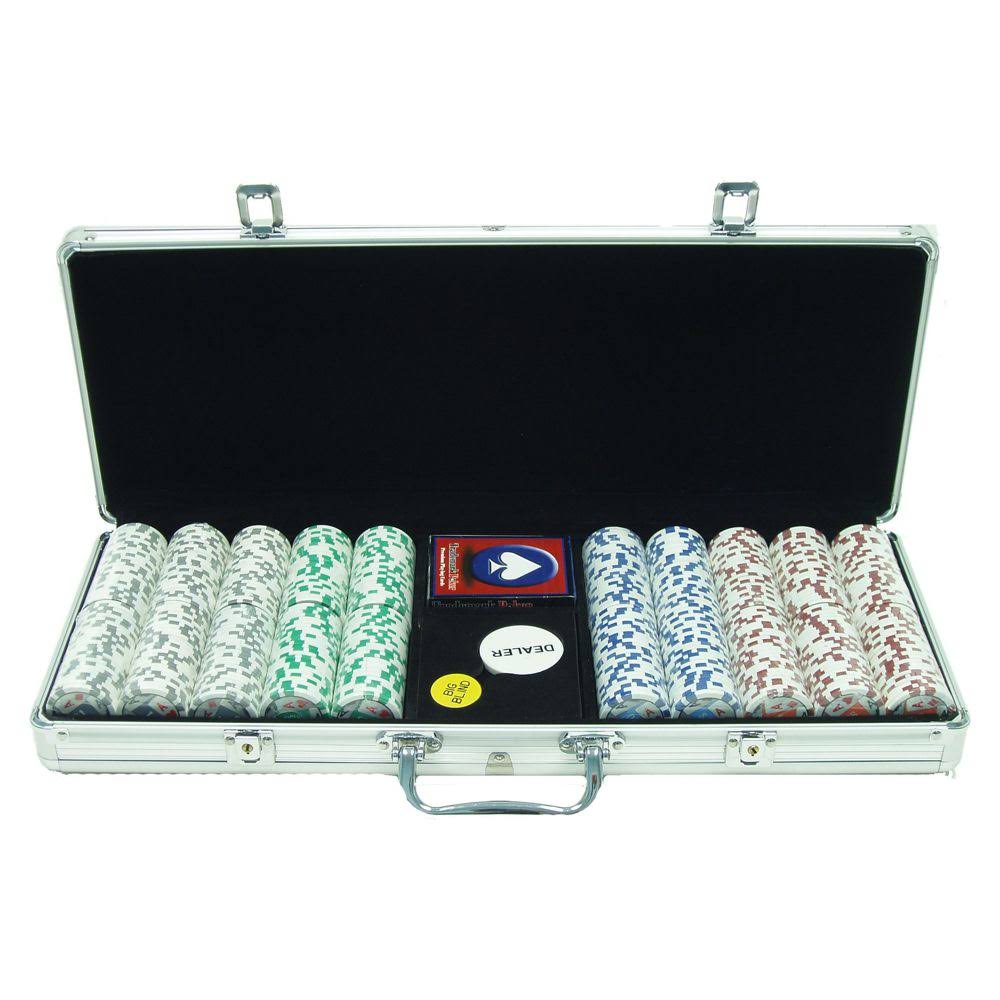 500 11.5g Poker Chip Set with Aluminum Case C768
