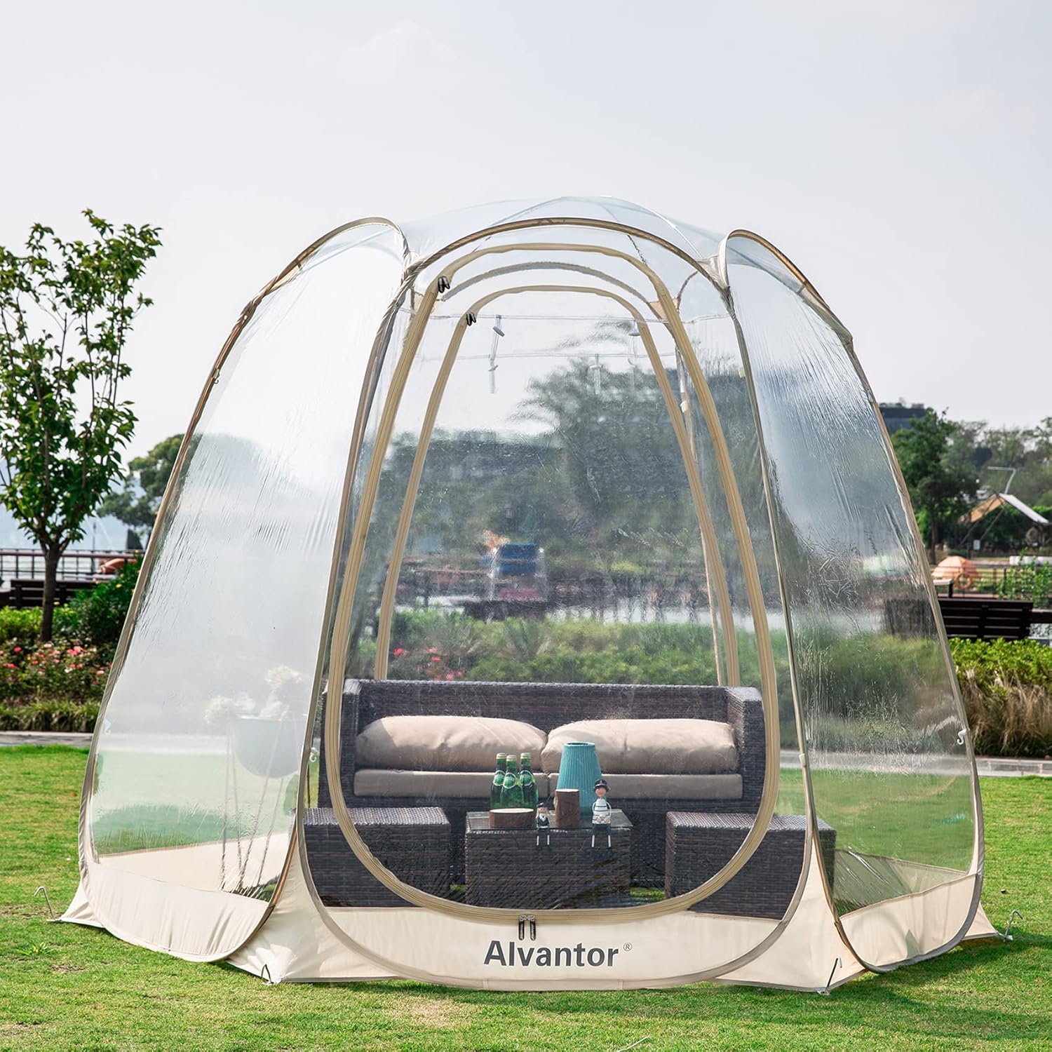 Beige 10’ x 10’ Pop Up Bubble Tent Z79312