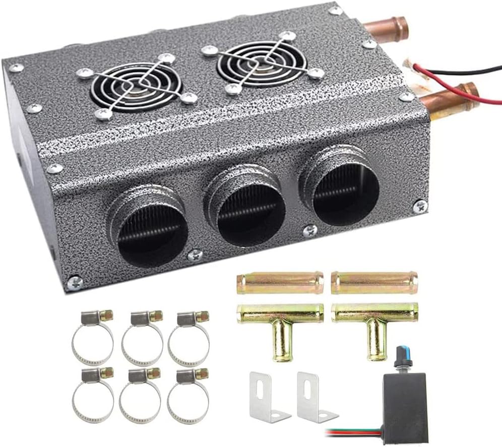 12V Compact Dual Sides 6 Vents Heater A90957