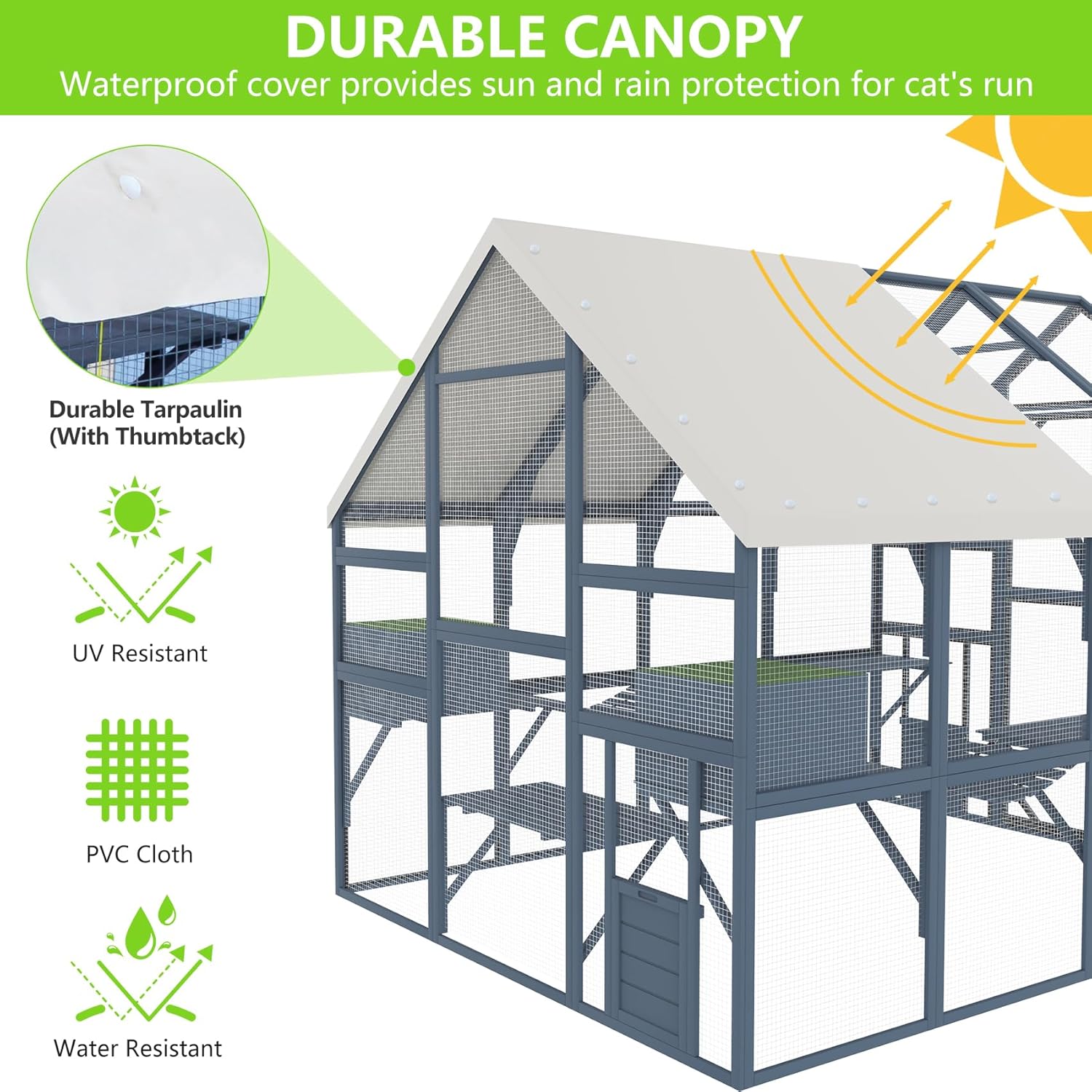 Large Catio Outdoor Cat Enclosure P419929