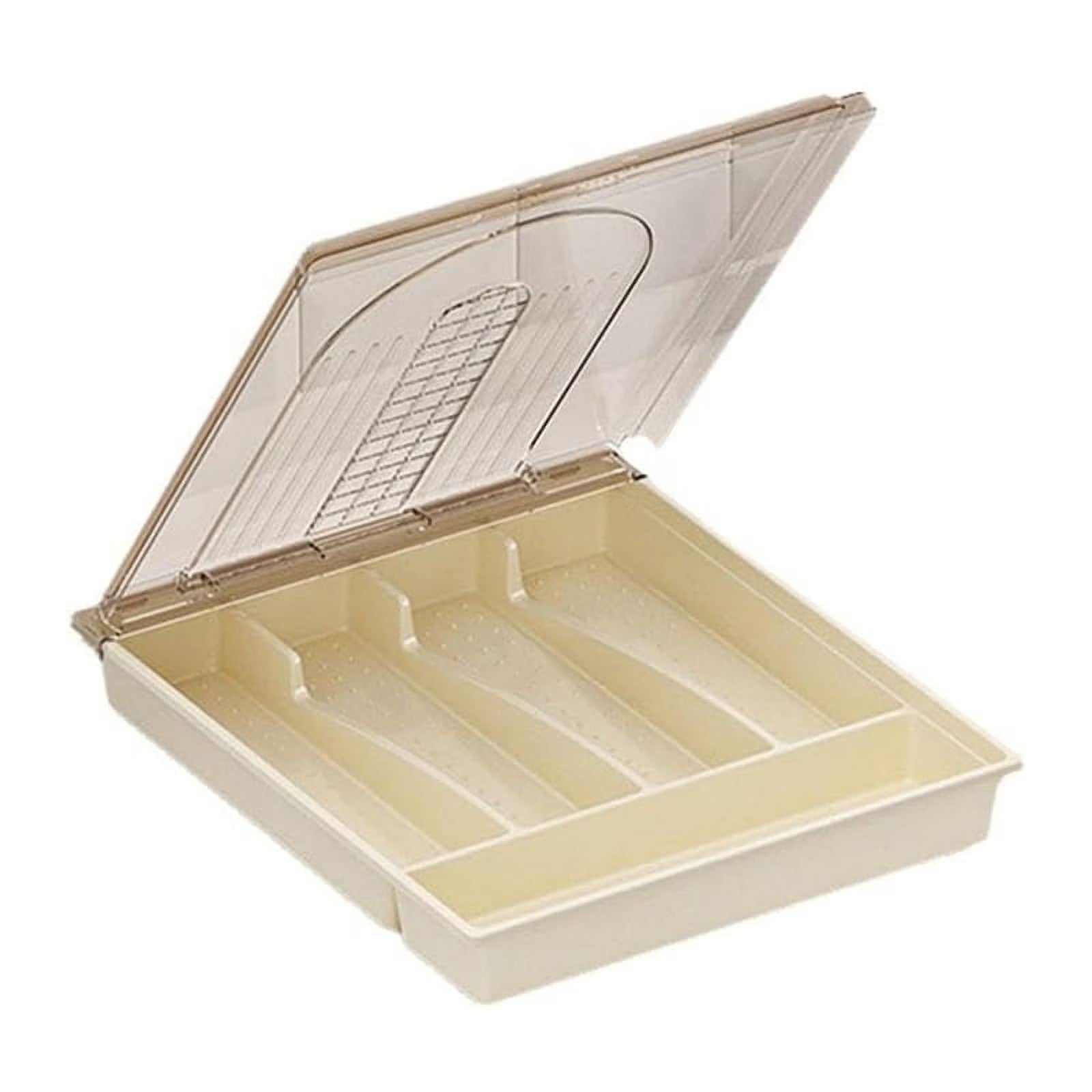 Plastic Cutlery and Flatware Storage Box with Lid O399