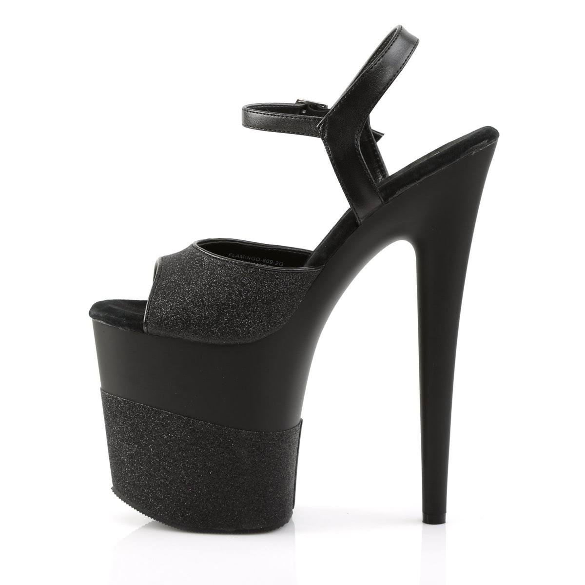 Gold 8x22 Heel Ankle Strap Platform S D11440