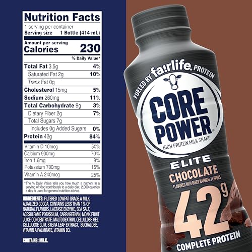 Chocolate 42g Protein Shake 14oz 12 Pack L6612