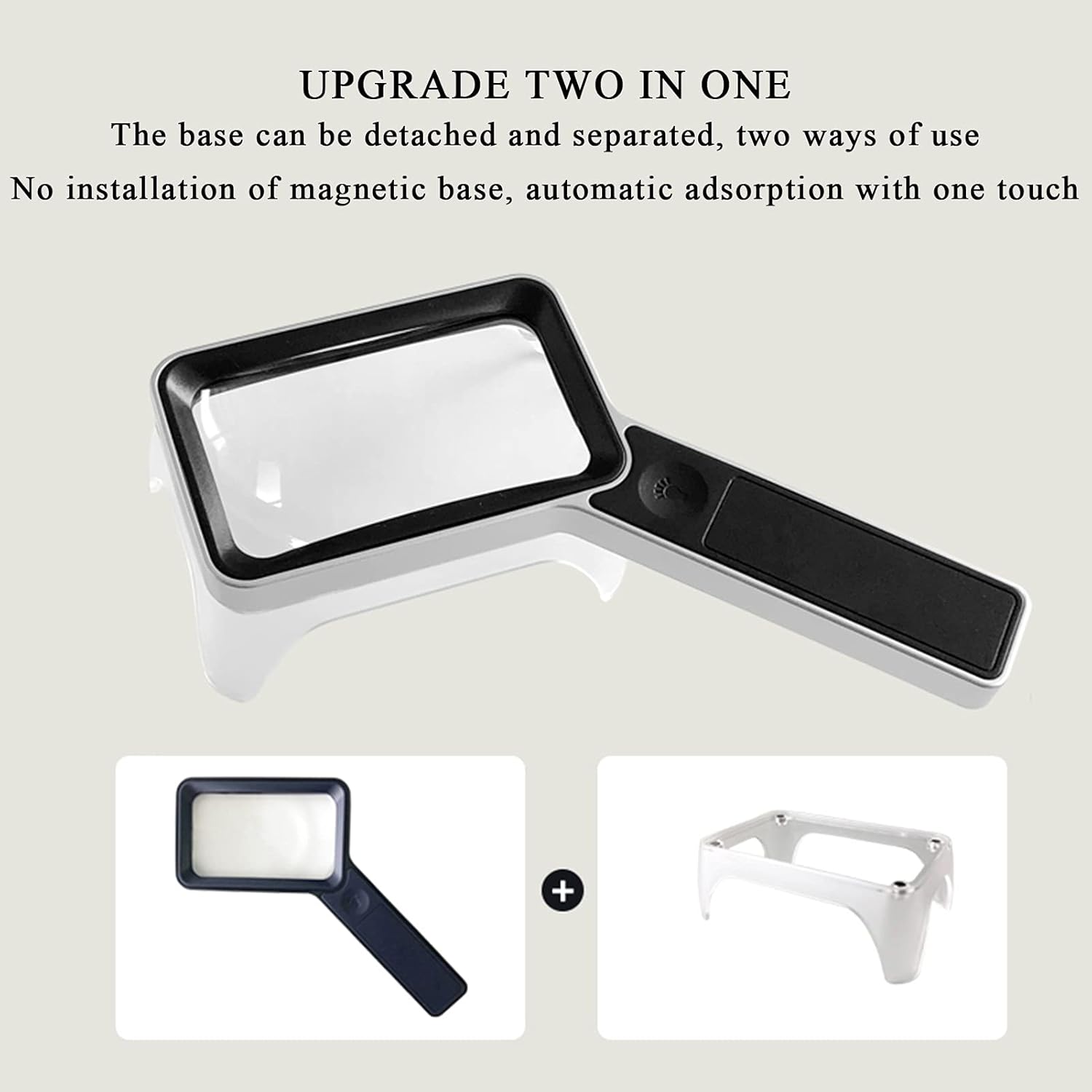 30X 6 LED Magnifying Glass with Light and Stand E14693
