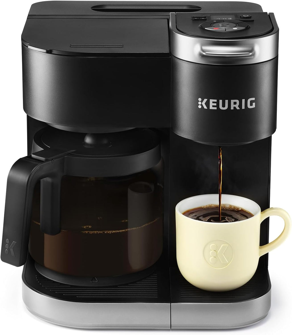 Black Single Serve & Carafe Coffee Maker E371
