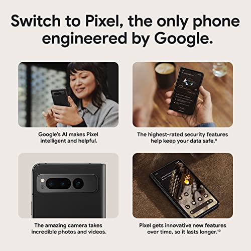 Obsidian 256 GB Foldable 5G Smartphone with Telephoto and Ultrawide Lens W907