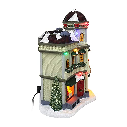Lighted Musical Snow Village Collectible Building Houses T414