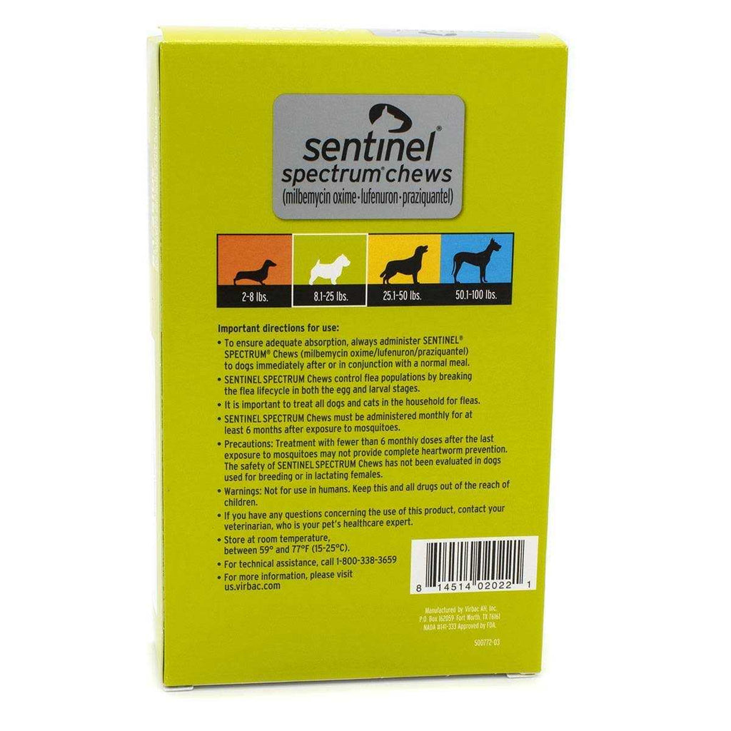 Sentinel Spectrum for Dogs X893386