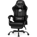 Black Ergonomic High Back Gaming Chair with Footrest W178
