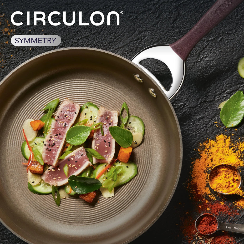 10" and 12" Hard-Anodized Nonstick Fry Pan Set Y9586