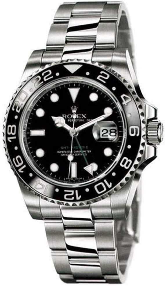 Stainless Steel Watch Black Dial J1693