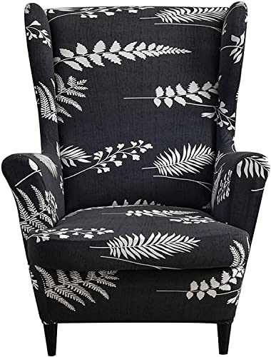 2 Piece Printed Spandex Armchair Slipcovers F3628
