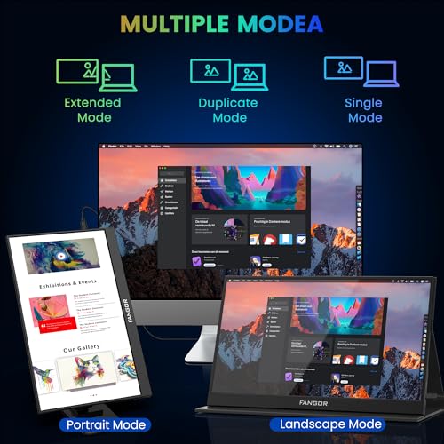15.6" FHD 1080P HDR IPS Portable Monitor V43690