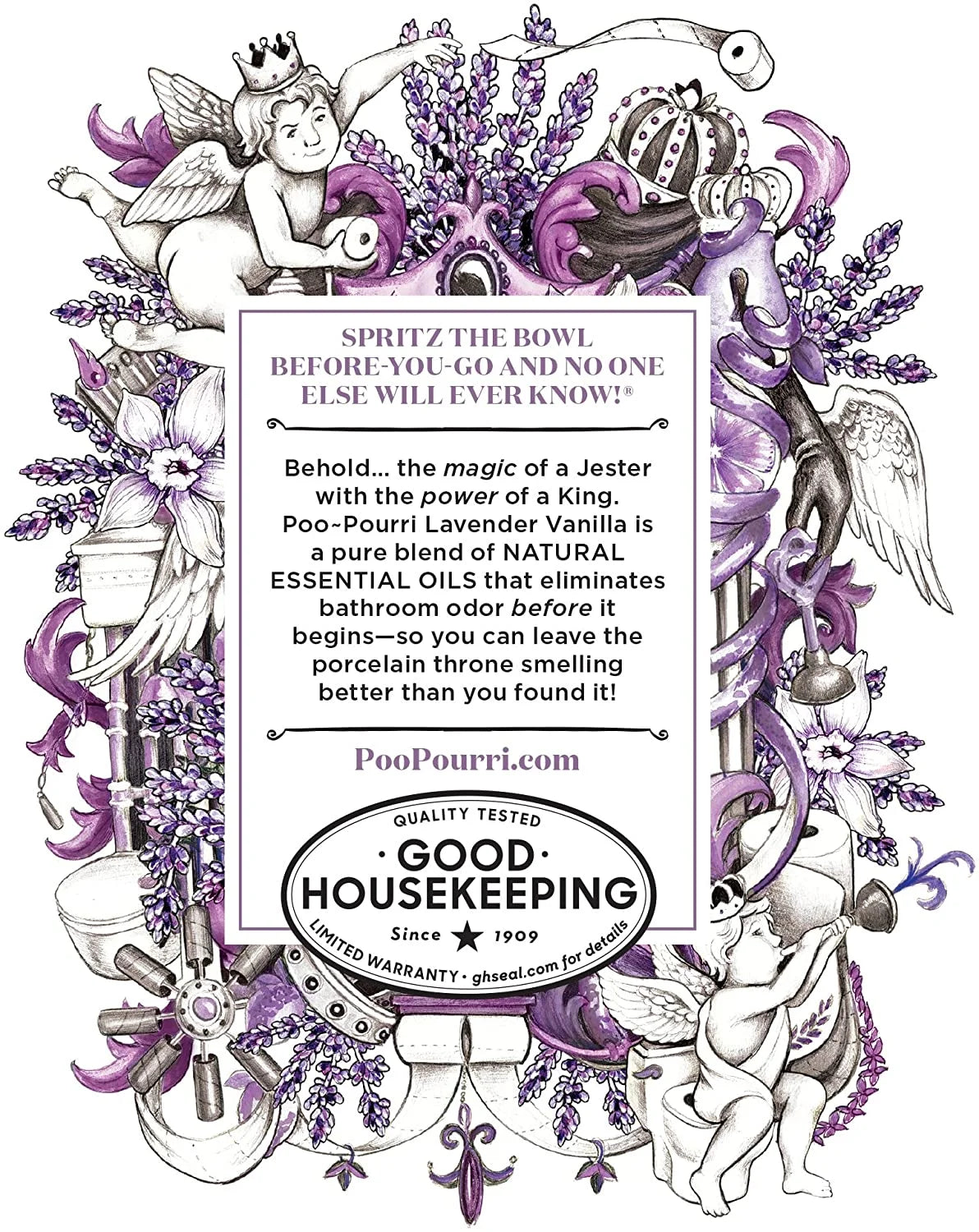 Lavender Vanilla Toilet Spray, 4 Fl Oz S5585