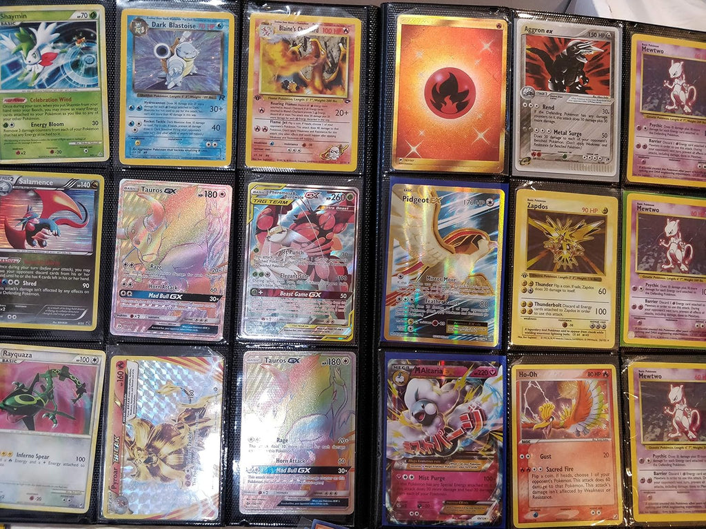 100+ Rainbow Rare Cards Binder Collection with 5 Foils J126372