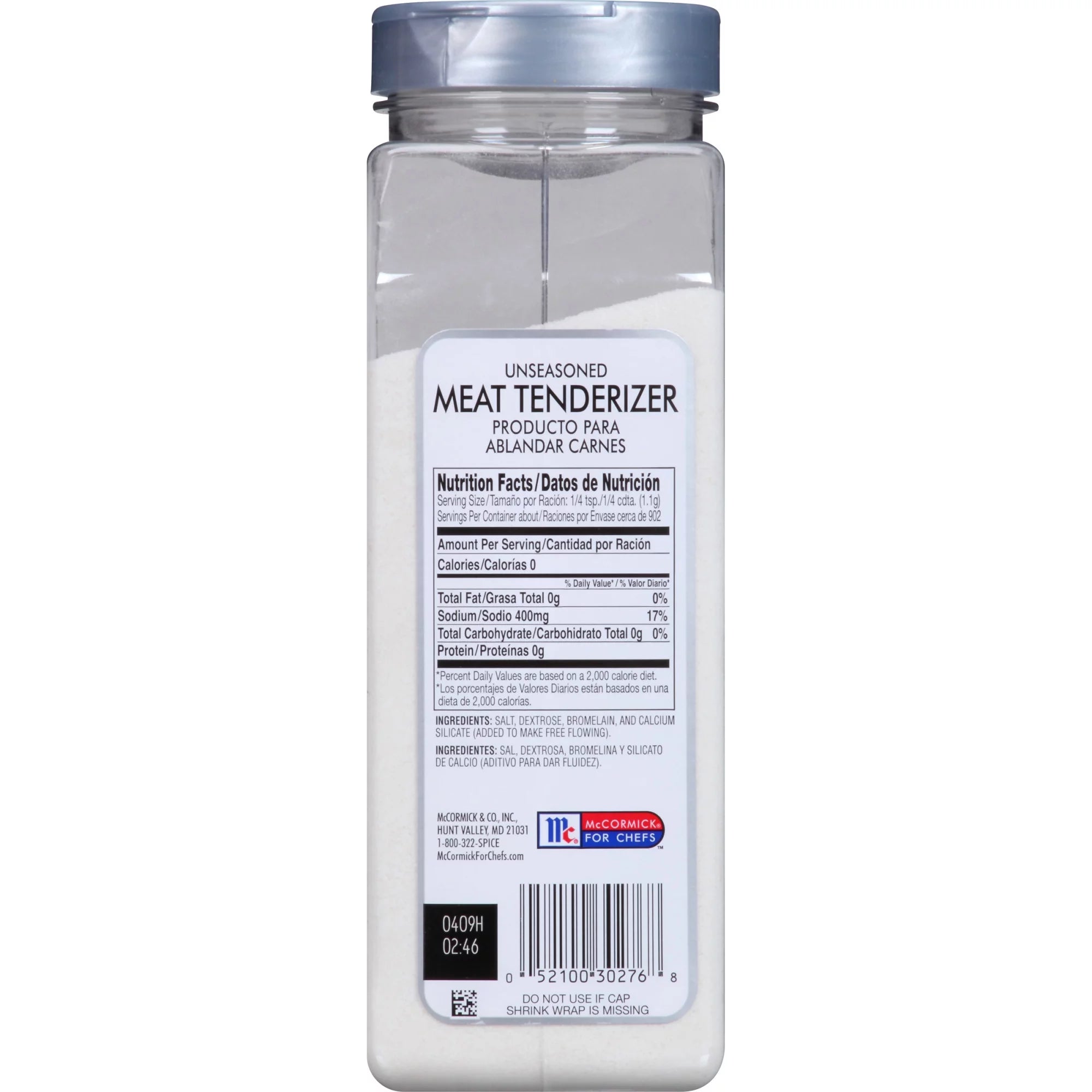 35 oz Kosher Unseasoned Meat Tenderizer N414544