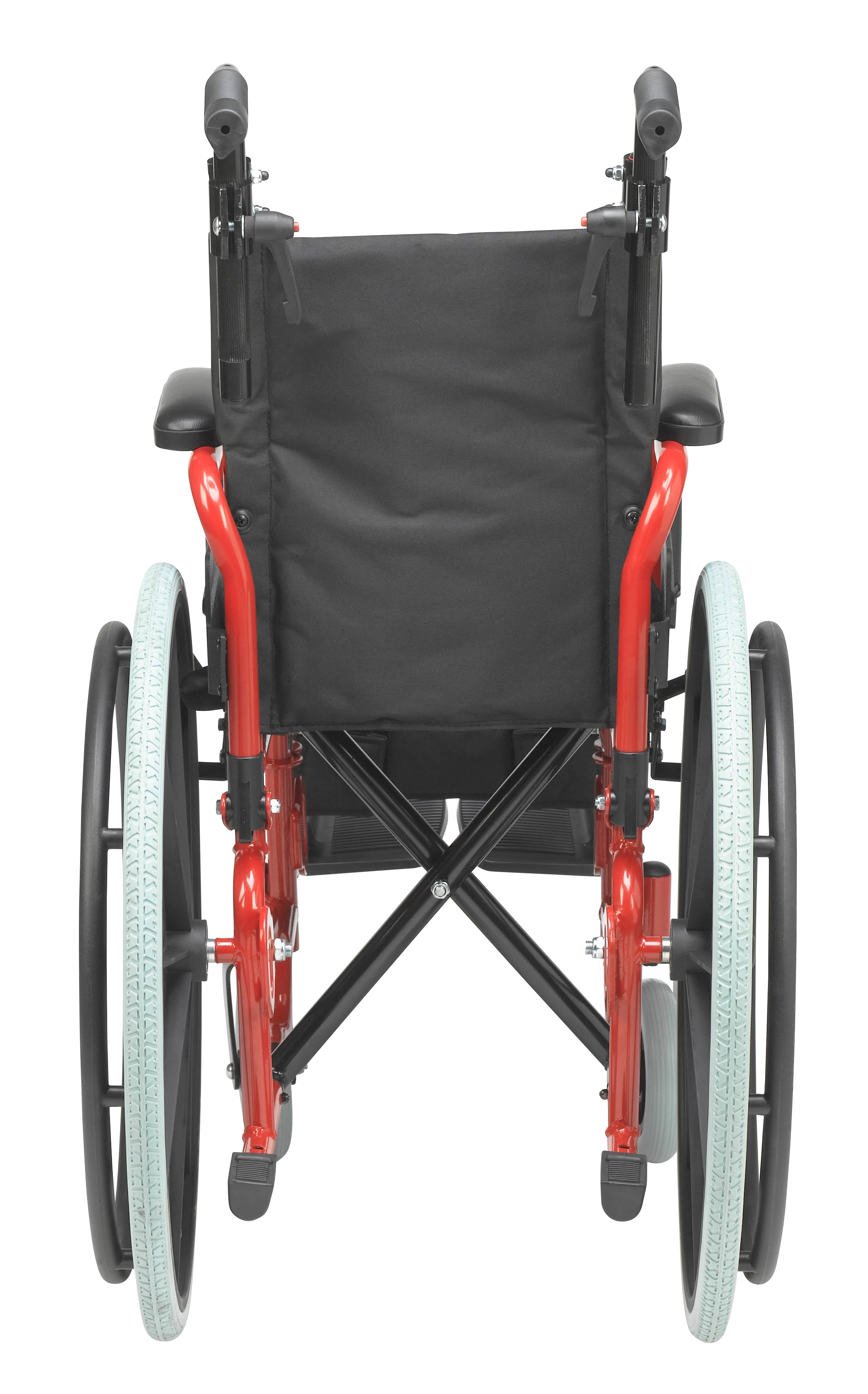 Pediatric Folding Wheelchair 12x22 Fire Truck Red U77777