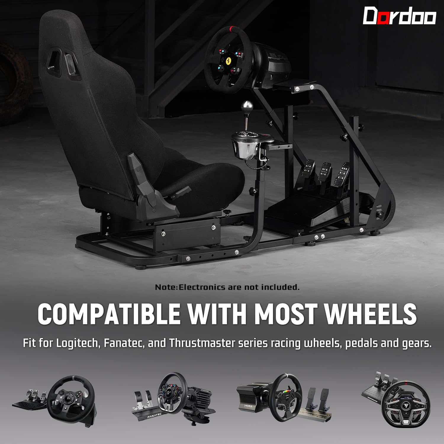 Racing Simulator Cockpit with Ergonomic Gaming Seat I559092