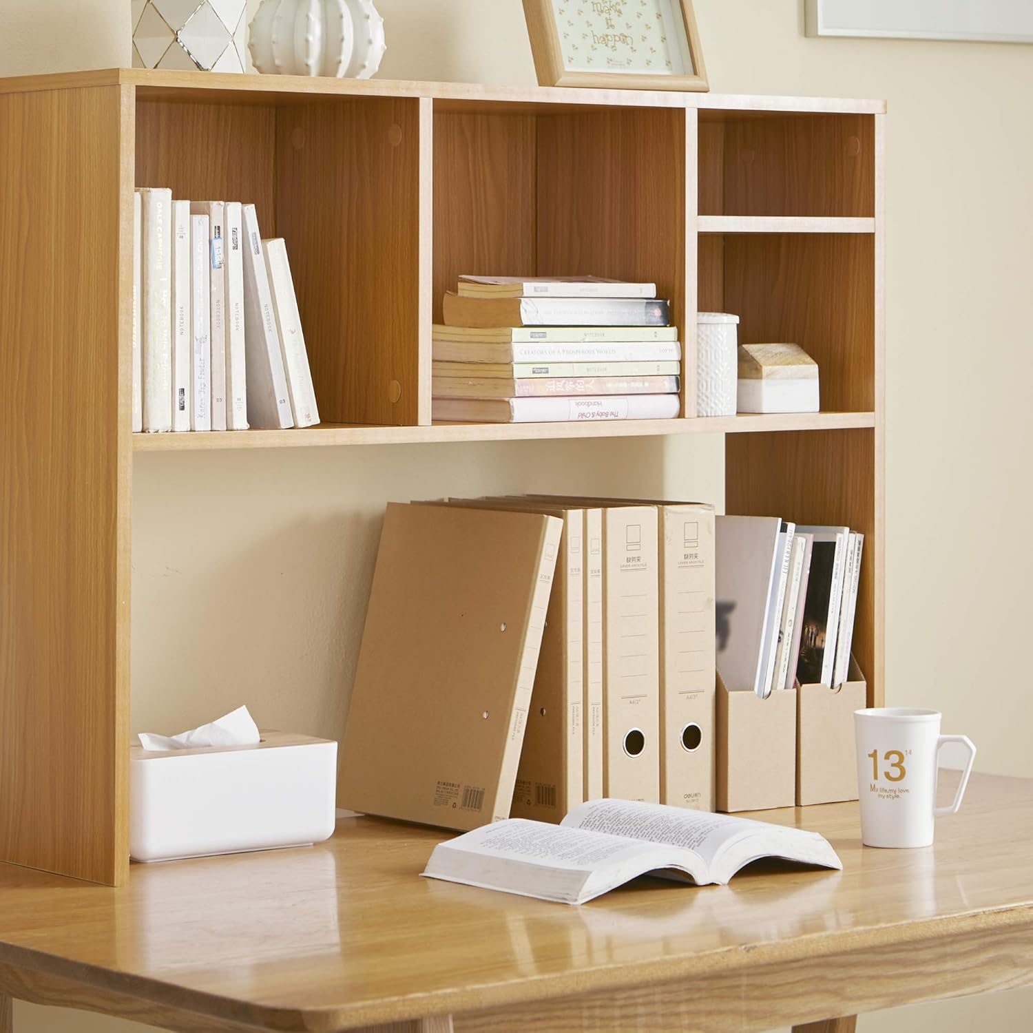 Desk Bookshelf Beech Y117823