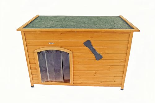 Natural Wooden Doghouse with Elevated Floor B5066