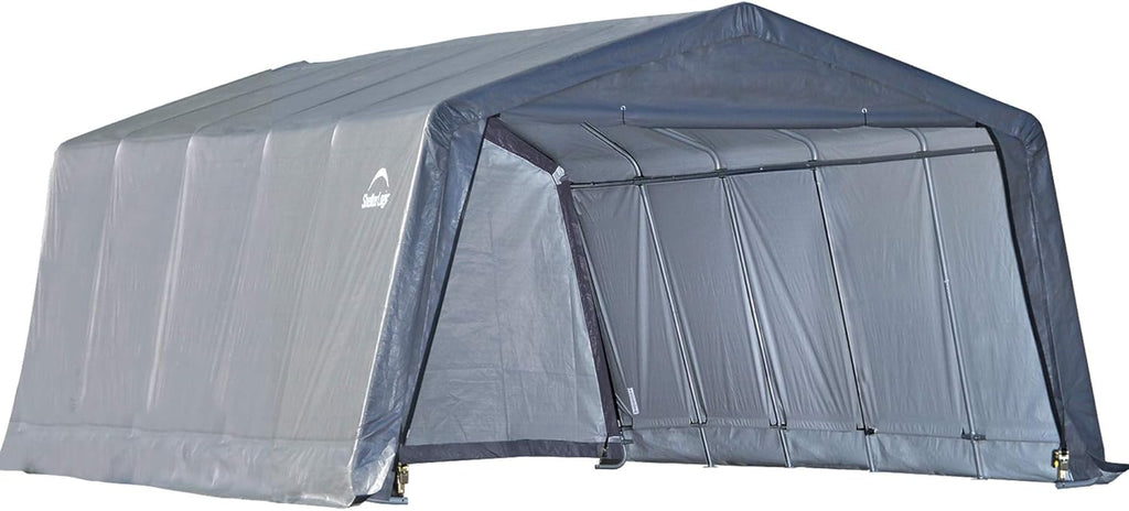 Grey 12 x 20 x 8 ft Garage-in-a-Box V4326