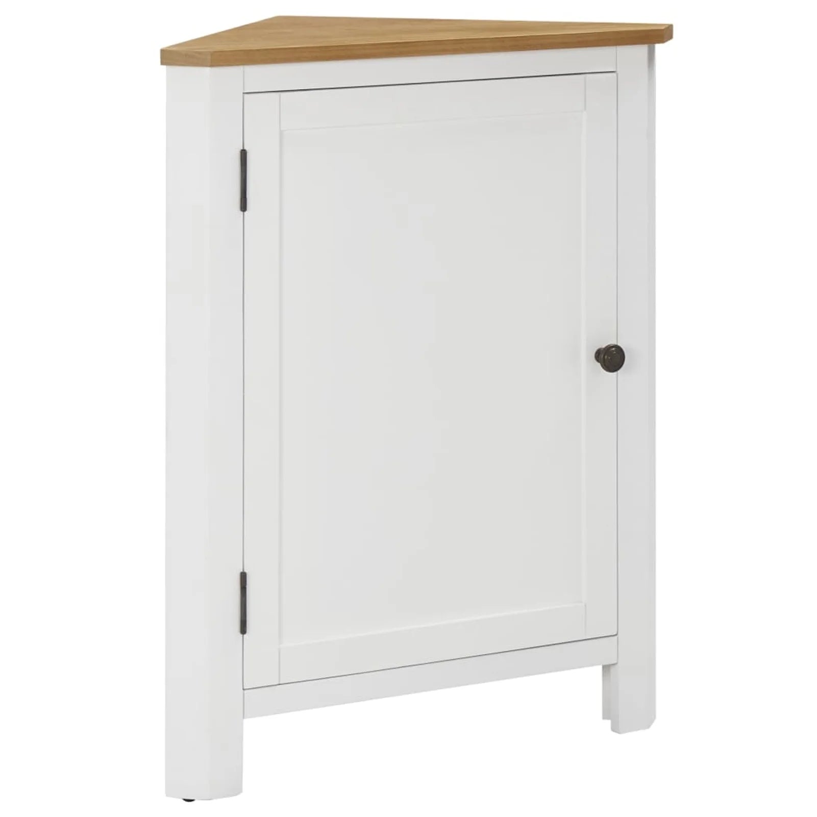 Solid Oak Wood Corner Cabinet 23.2"x17.7"x31.5" U118