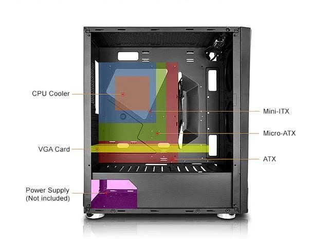 RGB Tempered Glass ATX Mid Tower Case X167