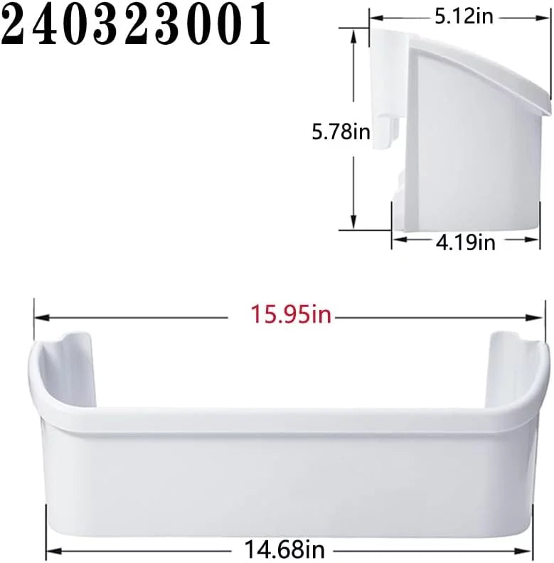 Refrigerator Door Bin, 15.95in long P3569