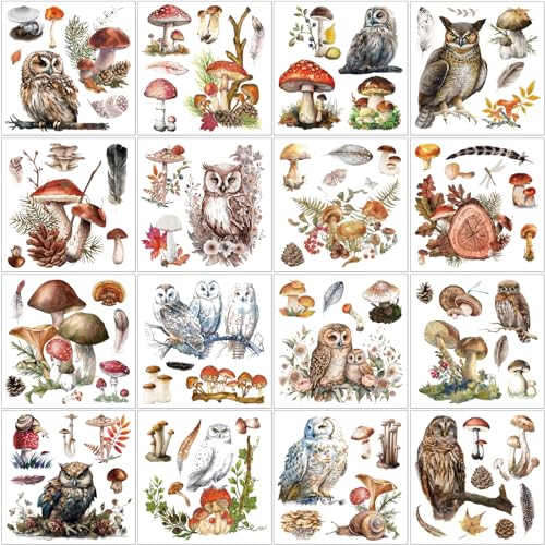 16 Sheets Christmas Rub on Transfers Stickers, 5.9 x 5.9 Inch P6707