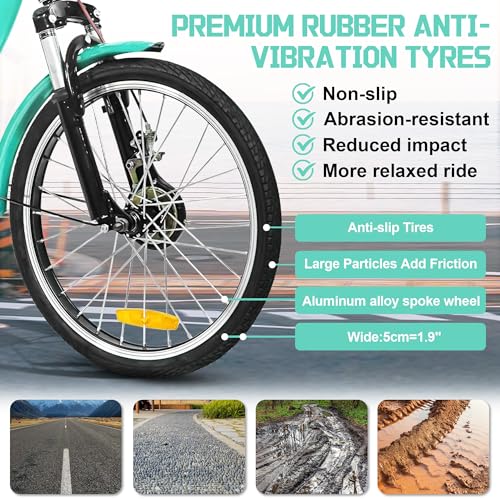 Adult Tricycle, 20 Inch 3-Wheel Bike with Seat and Baskets N6037