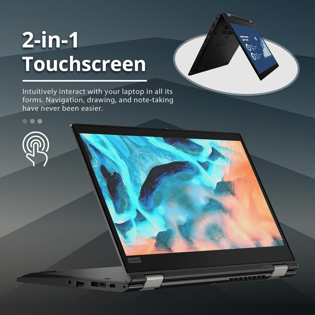 13.3" FHD Touchscreen 2-in-1 Laptop with 11th Gen Intel Core i7, 16GB RAM, 1TB SSD, Windows 11 Pro, Black Q8916