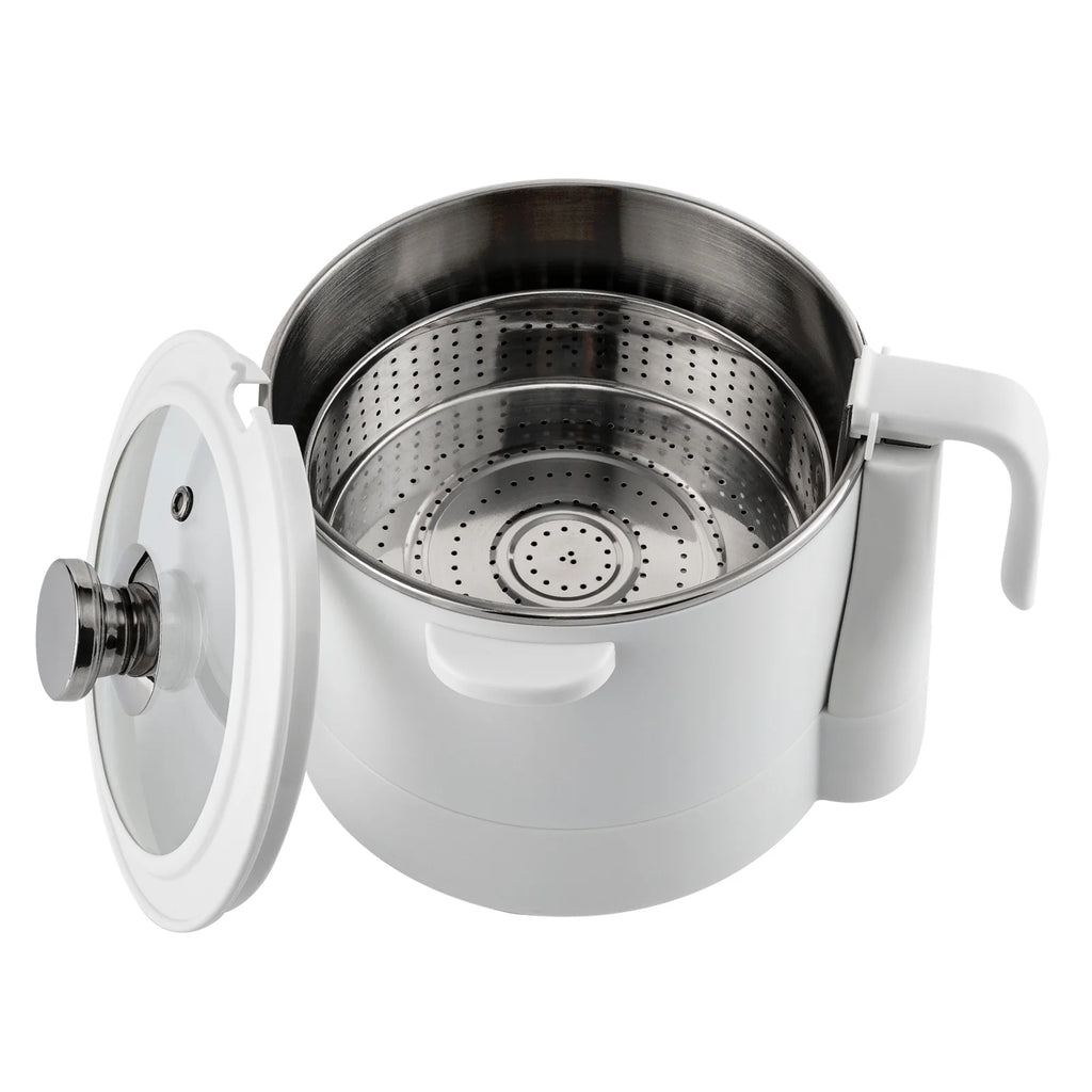 3L Electric Hot Pot with Steamer Nonstick Coating O7003