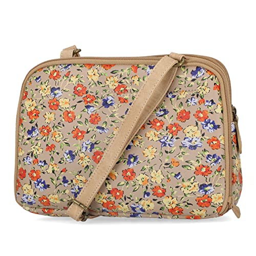 Triple Compartment Crossbody Bag I9044