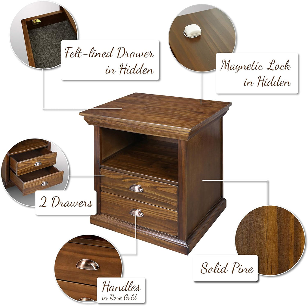 Mocha Nightstand L66325