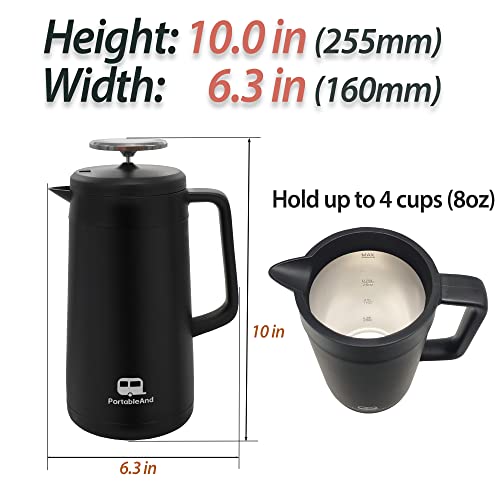 34oz Double Vacuum Insulation Stainless Steel French Press Coffee Maker K78650