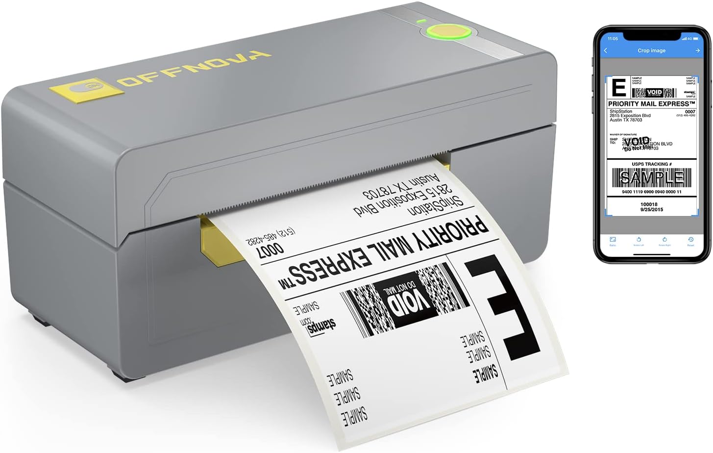 Wireless Bluetooth Thermal Label Printer 4x6 A124372