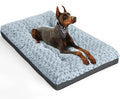 Grey Washable Plush Dog Bed, 35"x23" G8671