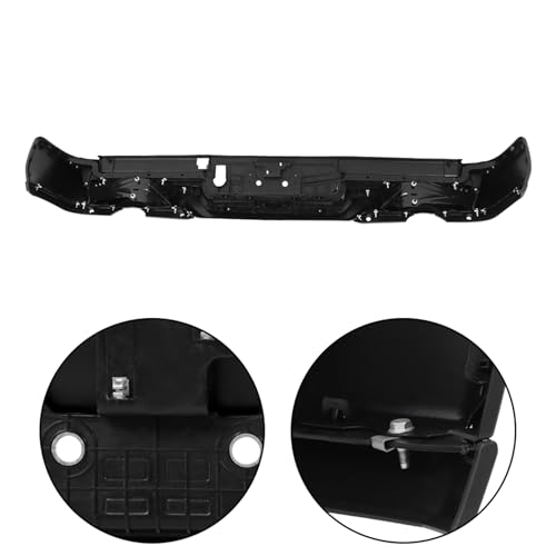 Black Steel Rear Step Bumper Assembly with Dual Exhaust F484960