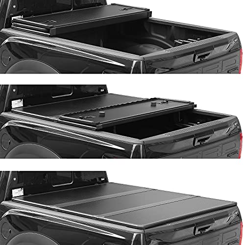 6.2ft Hard Tri-Fold Truck Bed Tonneau Cover H255883