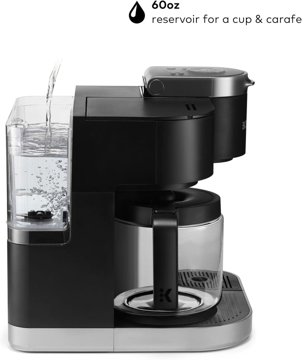 Black Single Serve & Carafe Coffee Maker E371