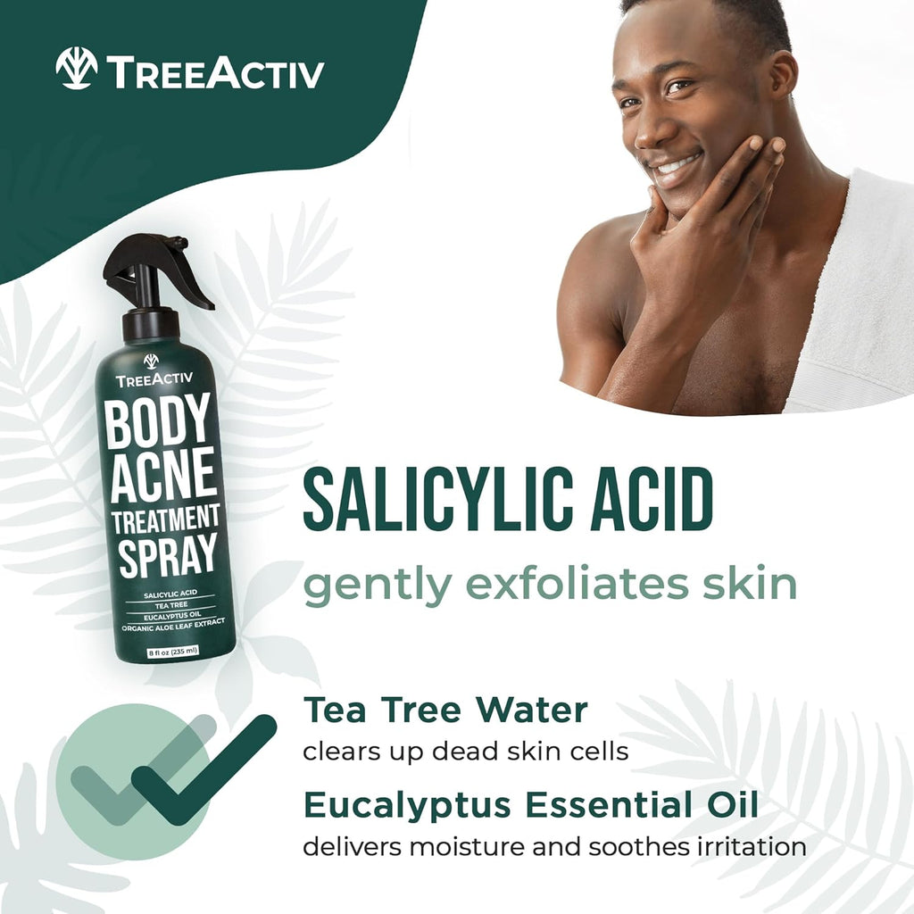 8 fl oz 2% Salicylic Acid Body Acne Treatment Spray N9834